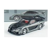 YRXIAO 1:64 For Mazda RX-7 Gray Alloy Car Model Ornament 1057 Adult Collection Suitable For Fans