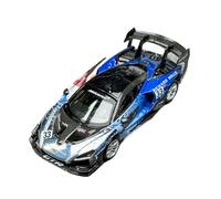 YRXIAO 1 64 For McLaren Senna GTR Alloy Car Model Miniature Garage Display Hobby Vehicle Purple(Blue)