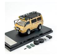 YRXIAO 1 64 For Mitsubishi Delica 4 * 4 Modified Off-road Van Alloy Car Model Miniature Scale Ornaments(Yellow)