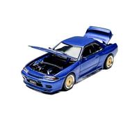 YRXIAO 1:64 For Nissan GT-R32 Skyline Bayside Alloy Car Model Christmas Display Mini Toy