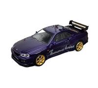 YRXIAO 1:64 For Nissan Skyline GT-R R34 Tommykaira Midnight Purple Alloy Car Model 616
