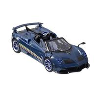 YRXIAO 1:64 For Pagani Huayra Tricolore Alloy Car Model Miniature Theme Sand Table Scene Decorations(Blue)