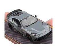 YRXIAO 1:64 For Resin Ferrari Novitec 812 N-largo Car Model Gray Commemorative Collection