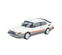 YRXIAO 1 64 For Saab 900 Turbo Hardtop Alloy Car Model Metal Casting Ornaments Collection White