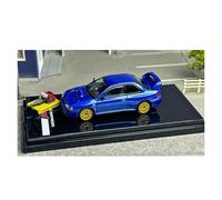 YRXIAO 1:64 For Subaru IMPREZA 22B STi Impreza Alloy Car Model WeChat Metal Decoration Blue