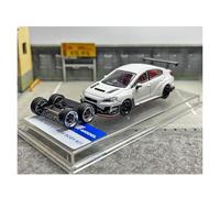 YRXIAO 1:64 For Subaru Varis Wide Body Alloy Car Model Adult Collection Hobby Display White