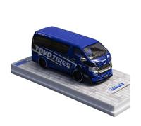 YRXIAO 1:64 For Toyota Hiace Wide Body ToyoTires Alloy Car Model For Collecting Home Furnishings