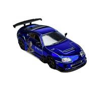 YRXIAO 1 64 For Toyota Supra A80 Z Wide Body Modified Electroplating Color Collection Alloy Car Model Blue