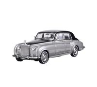 YRXIAO 1:64 Scale For Rolls-Royce Silver Cloud 1965 Classic Car Die-Cast Model Hobby Decoration(BlackSilver)