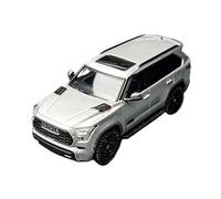 YRXIAO 1:64 Scale For Toyota Sequoia Die-Cast Car Model Static Collectible Display Piece Orange(Silver)