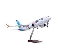 YRXIAO 1:85 For Resin B737 Dubai Airways Middle East 737 Series Aircraft Model With Lights And Wheels For Collection Gifts(No light)