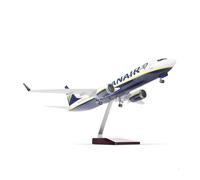 YRXIAO 1/85 Scale For Large B737-800 RYAN Miniature Aircraft 47cm Resin Model Enthusiast Display For Collection Gifts(With light)
