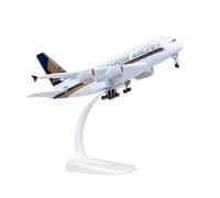 YRXIAO 20cm For Singapore A380 Alloy Airplane Model With Wheels For Aviation Enthusiasts Decoration For Collection Gifts