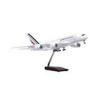 YRXIAO 45.5cm For A380 Air France Aircraft Model 1/160 Die-Cast Resin With Light & Wheels Collectible For Collection Gifts(No light)