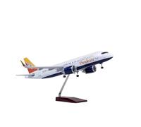 YRXIAO 47 Cm 1/80 For Bhutan Drukair A320 Neo With Lighting Wheels Die-cast Resin Aircraft Model Display For Collection Gifts(No light)