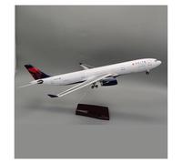 YRXIAO 47CM 1:135 Scale For 330 A330 Model Airway W Base Wheel Lights Resin Assembly Aircraft Plane For Collection Gifts(With light)