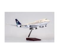 YRXIAO 47cm 1:150 Scale For B747 Saudi Arabia Airplane Plane Model Bedroom Decoration For Collection Gifts(With light)
