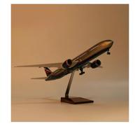 YRXIAO 47CM 1/157 Resin For B777 Aircraft Russia AEROFLOT Model W Light And Wheel Landing Gear For Collection Gifts(With light)