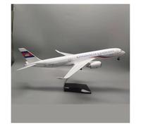 YRXIAO 47CM A350 Cambodia Passenger Plane Model Die-cast Resin Static Ornaments For Home Collection For Collection Gifts(With light)