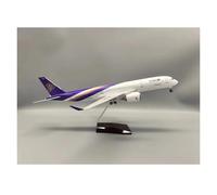 YRXIAO 47CM For 350 A350 Airplane Model Thailand Diecast Resin Decoration Home Or Aviation Enthusiasts For Collection Gifts(With light)