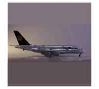 YRXIAO 47CM For A380 Luthansa Model Light Landing Gears Diecast Resin Plane For Collection For Collection Gifts(With light)