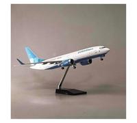 YRXIAO 47CM For B737-800 Aircraft Russia Pobeda W Light And Wheel Landing Gears Resin Plane Model Toy For Collection Gifts(With light)