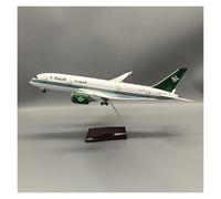 YRXIAO 47CM For SAUDI Airplane Model B787 Dreamliner Aircraft 1/130 Resin Desktop Decoration Collection For Collection Gifts(With light)