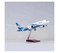 YRXIAO 47CM Resin 1/130 Scale For B787 Oman Model W Light And Wheel Diecast Plane Souvenir For Collection Gifts(With light)