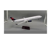 YRXIAO 47CM Resin 1:135 For 330 A330 Plane Model Aviation Enthusiasts Christmas Birthday Home Decoration For Collection Gifts(With light)