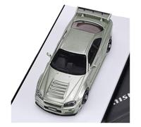 YRXIAO Blue 1:64 For Skyline GT-R R34 Resin Car Model Collection Vehicle Display Hobby(Style 3)