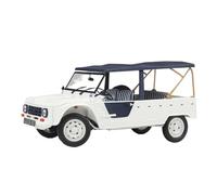 YRXIAO Die Cast 1/18 Scale For Convertible SUV Citro 1983 White Alloy Classic Car Static Model Display