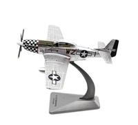 YRXIAO Diecast 1/72 Scale For Mustang P51D Fighter Alloy Aircraft Model Toy Display Collection For Collection Gifts(No light)