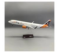 YRXIAO For A321 Neo 1/100 Scale Die-Cast Airplane Model For Aviation Lovers Collectible Gift Or Home Decor For Collection Gifts(With light)