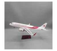YRXIAO For Algerie A320 Large Airplane Model 1:80 Scale With Landing Gear Stand For Decoration Souvenir For Collection Gifts(With light)
