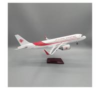 YRXIAO For Algerie Airlines A320 1:80 Scale Large Aircraft With Landing Gear Stand For Decoration Models For Collection Gifts(With light)