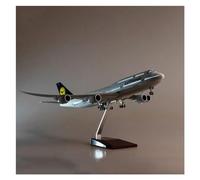 YRXIAO For B747 Lufthansa 1/150 747 Resin Plane Model Light And Wheel Landing Gear Decoration Toy For Collection Gifts(With light)