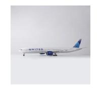 YRXIAO For B777 Resin Aircraft Model 1/157 Scale 47CM W Light And Wheel Landing Gear Collection Home Decor For Collection Gifts(With light)