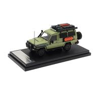 YRXIAO For Land Cruiser J70 LC78 Personnel Carrier Off-road Modified Version 1:64 Car Model(Green)
