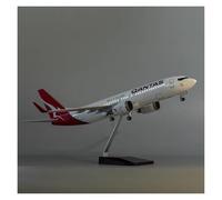 YRXIAO For Large Plane B737 Australian Qantas 1 85 Scale Resin Airplane Souvenir Model Home Decor For Collection Gifts(With light)
