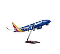 YRXIAO For Southwest 737 Large Plane Models 1:85 Scale Diecast For Home Decor Miniature Ornaments For Collection Gifts(No light)