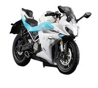 YRXIAO Miniature Alloy Model 1:12 Scale Model CFMOTO 250SR Alloy Motorcycle Model Fingertip Toy Metal Motorcycle Ornaments Model Display Crafts Model Home Office Desk Decor(White)