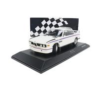 YRXIAO Replica Car 1:18 For BMW 3.0 CSL - 1973 Two Color Matching Alloy Sealed Static Ornaments Model Car Decorative collection(White)