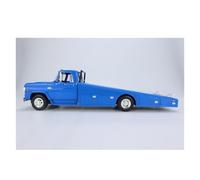YRXIAO Replica Car 1:18 For Dodge D-300 Ramp Truck 1970 Car Model Trailer Diecast Model Classic Toy Decorative collection