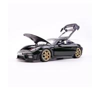 YRXIAO Replica Car 1:18 For Porsche GT4RS Cayman Alloy Full Open Car Model Green Christmas Ornament Decorative collection