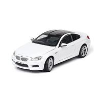 YRXIAO Replica Car 1 24 For BMW M6 Alloy Die Casting Model Car Collection Display Child Toy Gift Decorative collection(White)