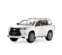 YRXIAO Replica Car 1 24 For Lexus LX570 Alloy Die Casting Model Car Collection Display Child Toy Gift Decorative collection(White)