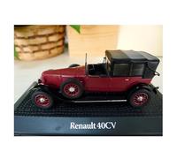 YRXIAO Replica Car 1:43 For Renault 40CV Antique Classic Convertible Car Model Adult Collection Red Ornaments Decorative collection