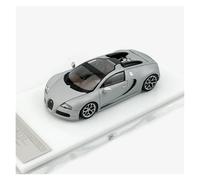 YRXIAO Replica Car 1:64 For Bugatti Veyron Super Sport Alloy Car Model Collection Ornaments Miniature Decoration Toy Decorative collection(Silver)