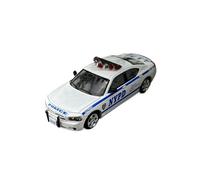 YRXIAO Replica Car 1:64 For Dodge Charger NYPD 2008 Alloy Car Model Collection Ornaments Display Hobby White Decorative collection