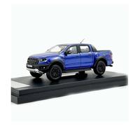 YRXIAO Replica Car 1:64 For Ford Ranger Raptor Pickup Truck Alloy Car Model Metal Toy Display Stand Ornaments Decorative collection(Blue)